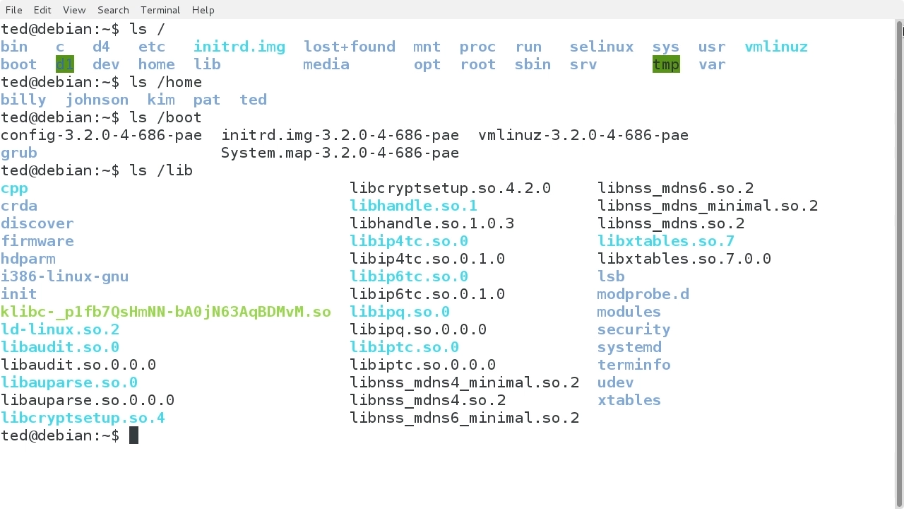Screen from "What are the standard file locations in Linux systems?"