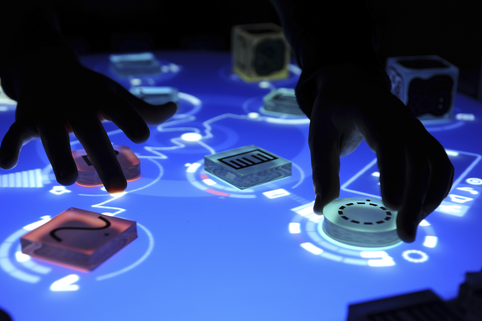 The Reactable is a musical instrument with a tangible interface (image: Reactable/Massimo Boldrin).