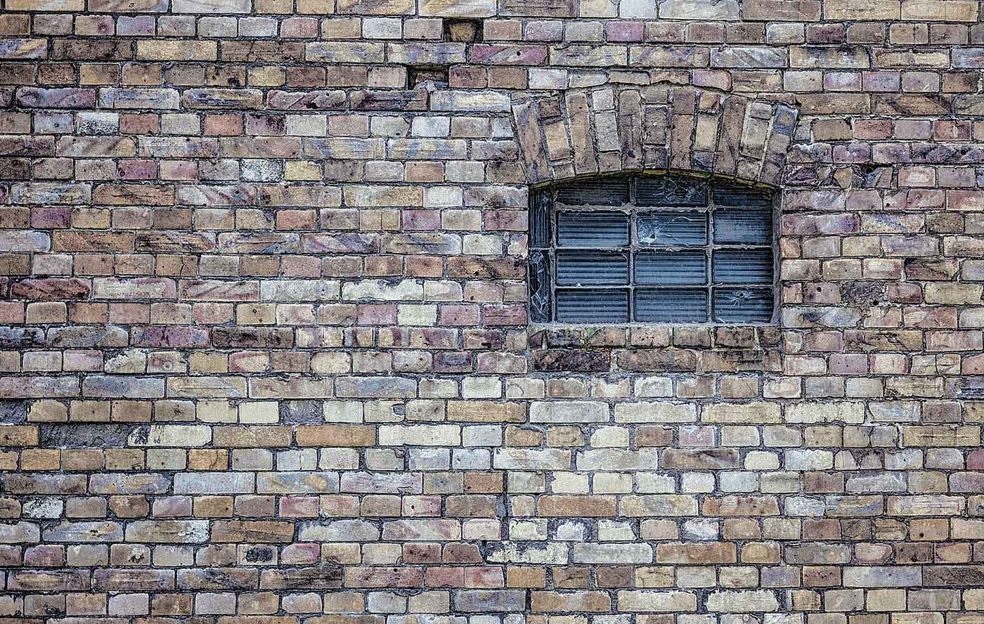 Window and a brick wall