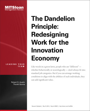 The Dandelion Principle: Redesigning Work for the Innovation Economy
