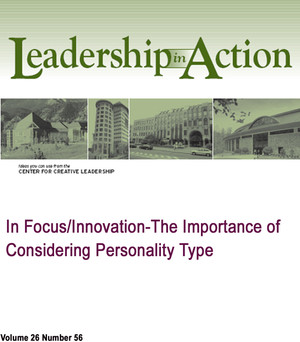 In Focus/Innovation-The Importance of Considering Personality Type