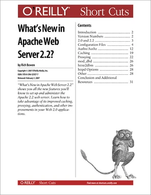 What's New in Apache Web Server 2.2? [Book]