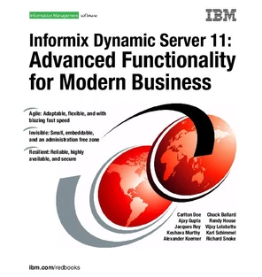 Informix Dynamic Server 11: Advanced Functionality for Modern Business ...