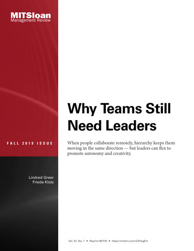 Why Teams Still Need Leaders