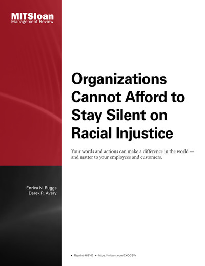 Organizations Cannot Afford to Stay Silent on Racial Injustice
