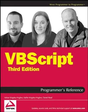 G. The Windows Script Host Object Model - VBScript Programmer's ...