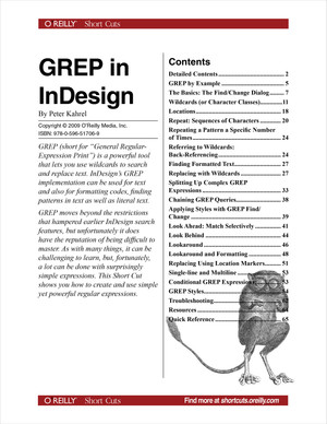 GREP in Indesign - GREP in InDesign [Book]