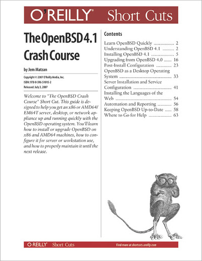 The OpenBSD 4.1 Crash Course