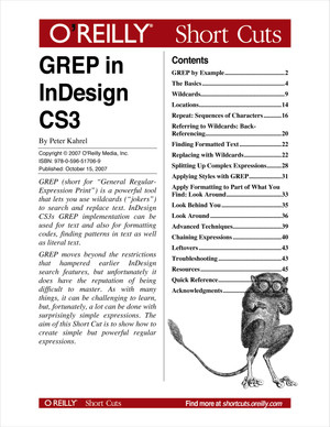 GREP in InDesign CS3 [Book]