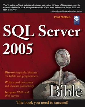 SQL Server™ 2005 Bible [Book]