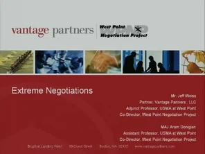 Winning in High-Risk, High-Stakes Negotiations [Video]