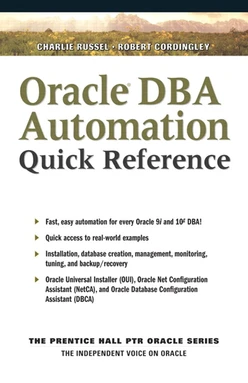 Oracle® DBA Automation Quick Reference