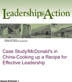 Case Study/McDonald's in China-Cooking up a Recipe for Effective Leadership