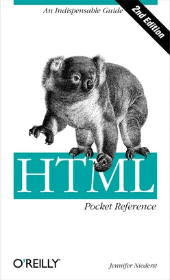 HTML Pocket Reference, Second Edition