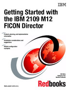 Cascaded FICON Director configuration - Getting Started with the IBM 2109 M12 FICON Director [Book]
