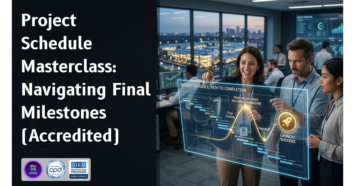 Project Schedule Masterclass: Navigating Final Milestones (Accredited ...