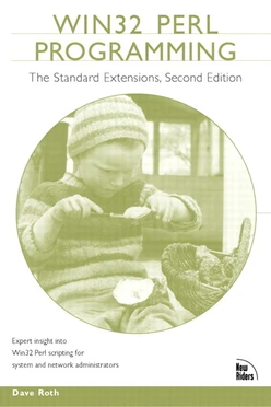 Win32 Perl Programming: The Standard Extensions, Second Edition