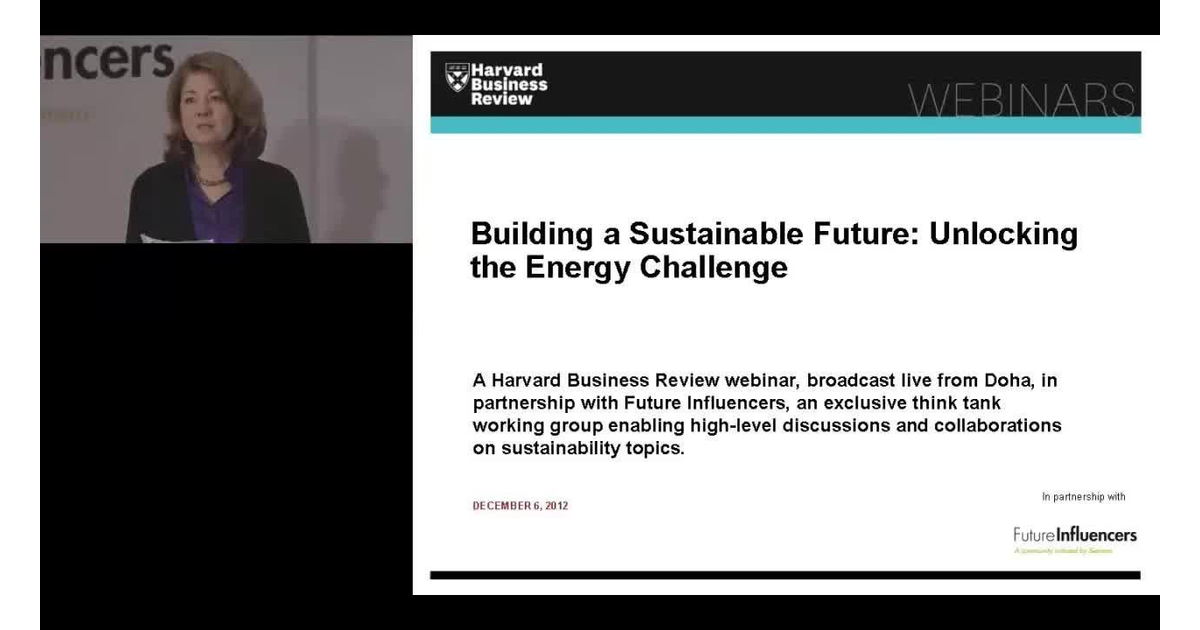 Building a Sustainable Future [Video]