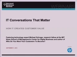IT Conversations That Matter