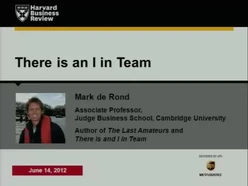There Is an "I" in Team