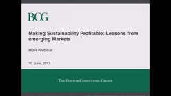 Making Sustainability Profitable