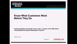 Know What Your Customers Want Before They Do