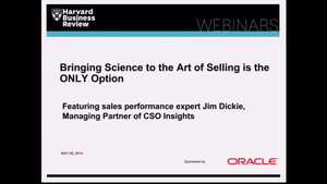 Bringing Science to the Art of Selling is the ONLY Option