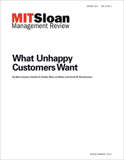 What Unhappy Customers Want