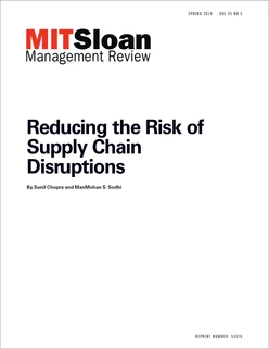 Reducing the Risk of Supply Chain Disruptions