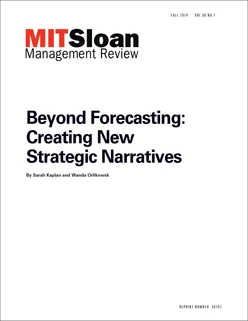 Beyond Forecasting: Creating New Strategic Narratives