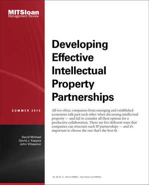 Models of Intellectual Property Collaborations Between Mature and Emerging Market Companies