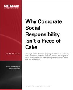 Why Corporate Social Responsibility Isn't a Piece of Cake
