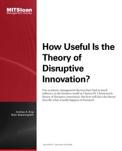 How Useful is the Theory of Disruptive Innovation?