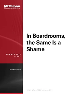 In Boardrooms, the Same Is a Shame