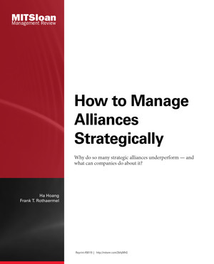 How to Manage Alliances Strategically