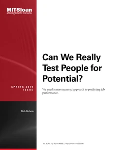 Can We Really Test People for Potential?