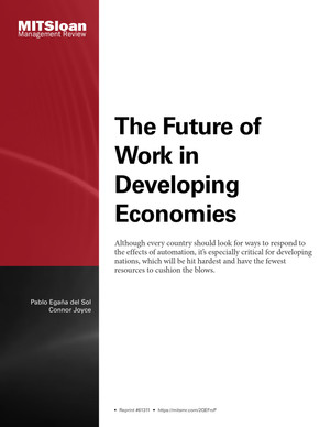 The Future of Work in Developing Economies