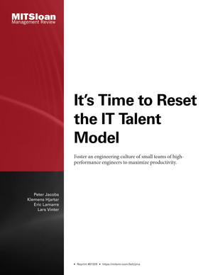 It’s Time to Reset the IT Talent Model