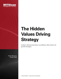 The Hidden Values Driving Strategy