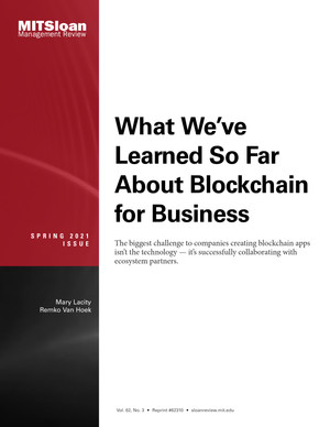 What We’ve Learned So Far About Blockchain for Business