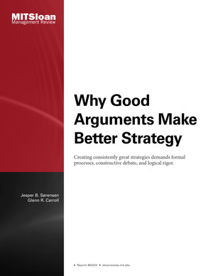 Why Good Arguments Make Better Strategy