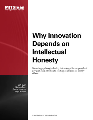 Why Innovation Depends on Intellectual Honesty
