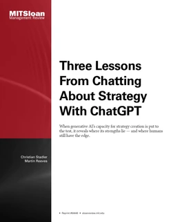 Three Lessons From Chatting About Strategy With ChatGPT
