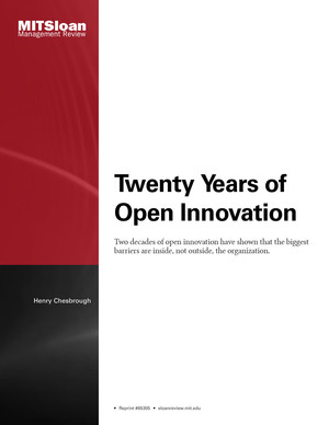 Twenty Years of Open Innovation