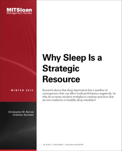 Why Sleep Is a Strategic Resource