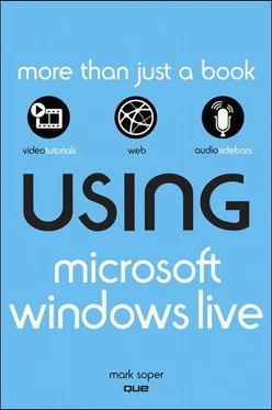 Using Microsoft Windows Live
