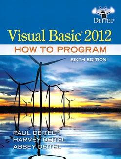 Visual Basic® 2012 How to Program, Sixth Edition