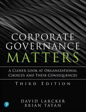 Corporate Governance Matters, 3rd Edition