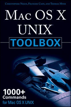 MAC OS® X UNIX® Toolbox: 1000+ Commands for the Mac OS® X