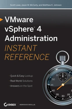 VMware vSphere 4 Administration: Instant Reference